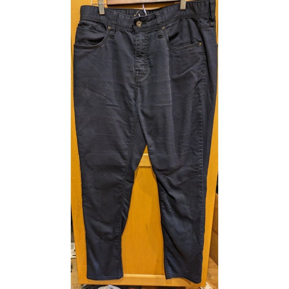 prAna Blue  Pant Size 34X32  SLIM FIT  A‎ Couple Specs Of Paint